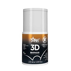 MATIZADOR 3D MORENA ILUMINADA CAFÉ EXPRESSO EFEITO MARROM ESCURO 100ML MAGIC COLOR