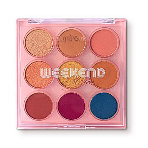 PALETA DE SOMBRAS 9 CORES COR B CG358 CITY GIRLS