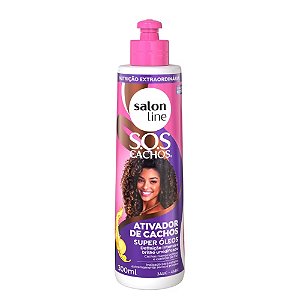 ATIVADOR DE CACHOS SOS CACHOS SUPER ÓLEOS 300ML 34509 SALON LINE