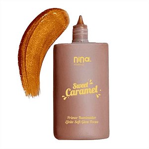 PRIMER ILUMINADOR SWEET CARAMEL CARAMELO BRONZEADO 40G NINA MAKEUP