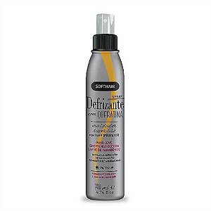 SPRAY DEFRIZANTE TERMOPROTETOR COM QUERATINA 140ML SOFTHAIR