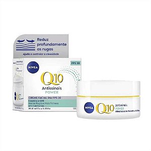 CREME FACIAL DIA ANTISSINAIS POWER PELE MISTA A OLEOSA Q10 50G NIVEA