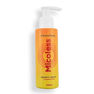 SABONETE LÍQUIDO CORPORAL  FACIAL MICOLESS 120ML ABELHA RAINHA