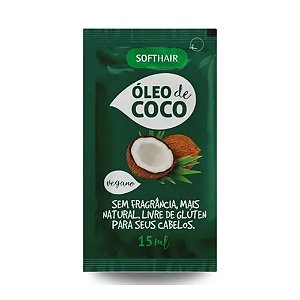 ÓLEO CAPILAR DE COCO SACHÊ 15ML SOFTHAIR