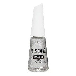 ESMALTE METÁLICO PRATA NA LATA RISQUÉ