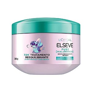 MÁSCARA DE TRATAMENTO REEQUILIBRANTE PURE HIALURÔNICO 300G ELSEVE L'ORÉAL