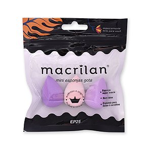 KIT 3 MINI ESPONJAS GOTA EP25 MACRILAN