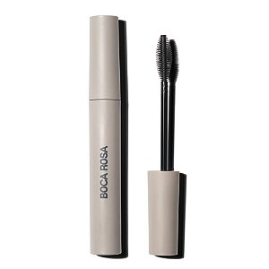 MÁSCARA PARA CÍLIOS PRETA EFEITO VOLUME BOCA ROSA