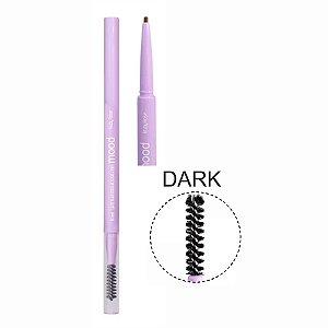 LÁPIS PARA SOBRANCELHA 2 EM 1 PONTA FINA DARK MOOD HB-521-3 RUBY ROSE
