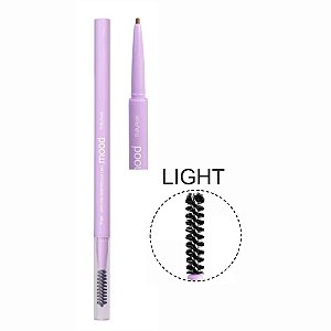 LÁPIS PARA SOBRANCELHA 2 EM 1 PONTA FINA LIGHT MOOD HB-521-1 RUBY ROSE