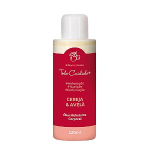 ÓLEO HIDRATANTE CORPORAL CEREJA & AVELÃ 120ML ABELHA RAINHA