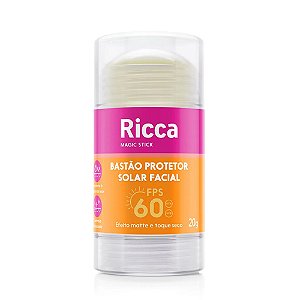 BASTÃO PROTETOR SOLAR FACIAL FPS 60 3816 RICCA