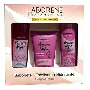 KIT PRESENTE BANHO PREMIUM 3 ITENS AMEIXA NEGRA LABORENE