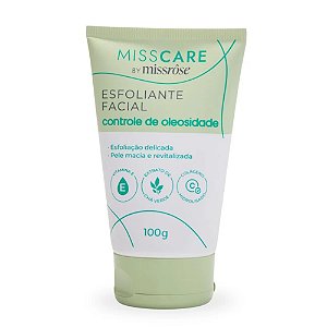 ESFOLIANTE FACIAL CONTROLE DE OLEOSIDADE 100G MISS RÔSE