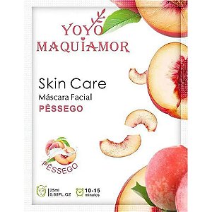 MÁSCARA FACIAL PÊSSEGO 25ML YOYOMAQUIAMOR