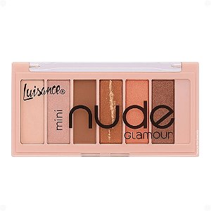 PALETA DE SOMBRAS MINI NUDE L3286 GLAMOUR LUISANCE