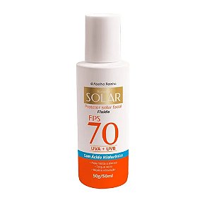 PROTETOR SOLAR FACIAL FLUIDO FPS 70 ÁCIDO HIALURÔNICO 50ML 3451 ABELHA RAINHA