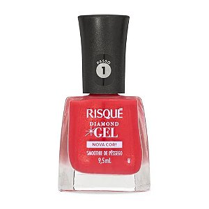 ESMALTE CINTILANTE DIAMOND GEL SMOOTHIE DE PÊSSEGO RISQUÉ