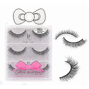 CÍLIOS POSTIÇOS 3 PARES RA-666-3 RUBY ANJO