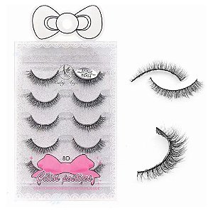 CÍLIOS POSTIÇOS 5 PARES RA-666-5 RUBY ANJO