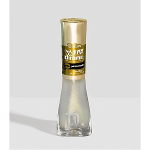 ESMALTE TOP COAT  TOP CHROME EFEITO PÓ CROMADO GOLD TOP  DAILUS