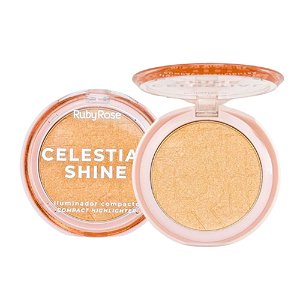 ILUMINADOR COMPACTO CELESTIAL SHINE CHAMPAGNE GLEAM HB-M701-3 RUBY ROSE