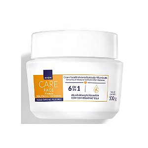 CREME FACIAL HIDRATANTE ILUMINADOR VITAMINADO 6 EM 1 100G AVON