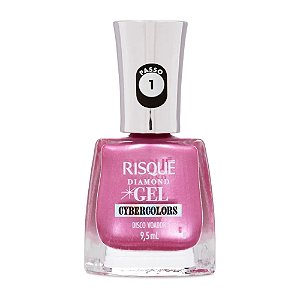 ESMALTE METALIZADO DIAMOND GEL CYBERCOLORS DISCO VOADOR RISQUÉ