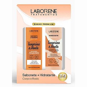 KIT PRESENTE BANHO PREMIUM 2 ITENS TANGERINA E MENTA LABORENE