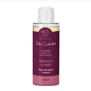 ÓLEO HIDRATANTE CORPORAL AMEIXA E FLORES 120ML ABELHA RAINHA