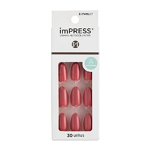 UNHAS POSTIÇAS AUTO COLANTES AMENDOADA ROSE QUARTZ KISS NEW YORK