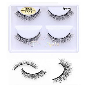 CÍLIOS POSTIÇOS 2 PARES F-012 RUBY ANJO