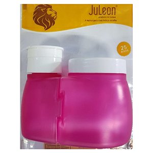 PORTA DOSADOR ACETONA COM PORTA ALGODÃO ROSA 4370 JULEON