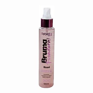 BRUMA FIXADORA EFEITO ILUMINADOR ROSÉ BFR00125 120ML FEBELLA