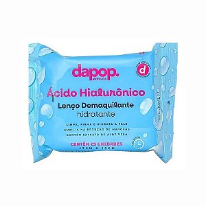 LENÇO DEMAQUILANTE ÁCIDO HIALURÔNICO 25 UNIDADES DP 2345 DAPOP