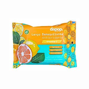 LENÇO DEMAQUILANTE VITAMINA C ANTIOXIDANTE 25 UNIDADES DP 2344 DAPOP
