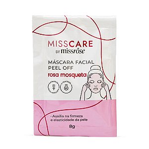 MÁSCARA FACIAL PEEL OFF ROSA MOSQUETA 8G MISS RÔSE
