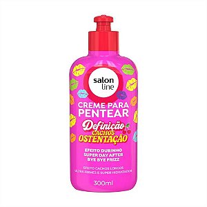CREME DE PENTEAR DEFINIÇÃO CACHOS OSTENTAÇÃO 33642 300ML SALON LINE