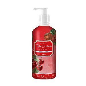 CREME HIDRATANTE CORPORAL CEREJA E AVELÃ 400G ABELHA RAINHA
