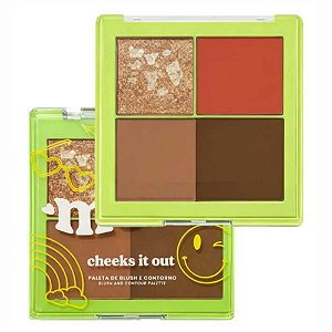 PALETA BLUSH E CONTORNO CHEEKS IT OUT DOLLHOUSE RR-M1005-2 RUBY ROSE