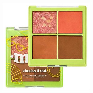 PALETA BLUSH E CONTORNO CHEEKS IT OUT ORANGE JUICE RR-M1005-1 RUBY ROSE