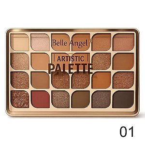 PALETA DE SOMBRA 24 CORES ARTISTIC PALETTE BELLE ANGEL