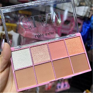 PALETA DE BLUSH, CONTORNO E ILUMINADOR GLAM LR9271 LOVÉ RAIN