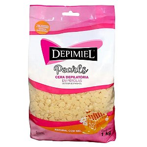 CERA DEPILATÓRIA EM PÉROLAS NATURAL 1184 1KG DEPIMIEL