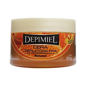 CERA DEPILATÓRIA FRIA NATURAL 1414 250G DEPIMIEL