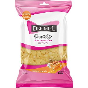 CERA DEPILATÓRIA EM PÉROLAS NATURAL 1181 200G DEPIMIEL