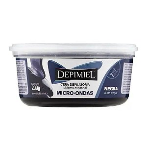 CERA DEPILATÓRIA NEGRA MICROONDAS SÓ 1 MINUTO 1165 200G DEPIMIEL