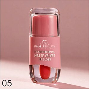 LIP GLOSS MATTE VELVET COR 5 PH5039 PHALLEBEAUTY