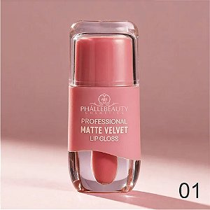 LIP GLOSS MATTE VELVET COR 1 PH5039 PHALLEBEAUTY