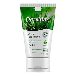 CREME DEPILATÓRIO FACIAL ALOE VERA 50G DEPILFLAX
